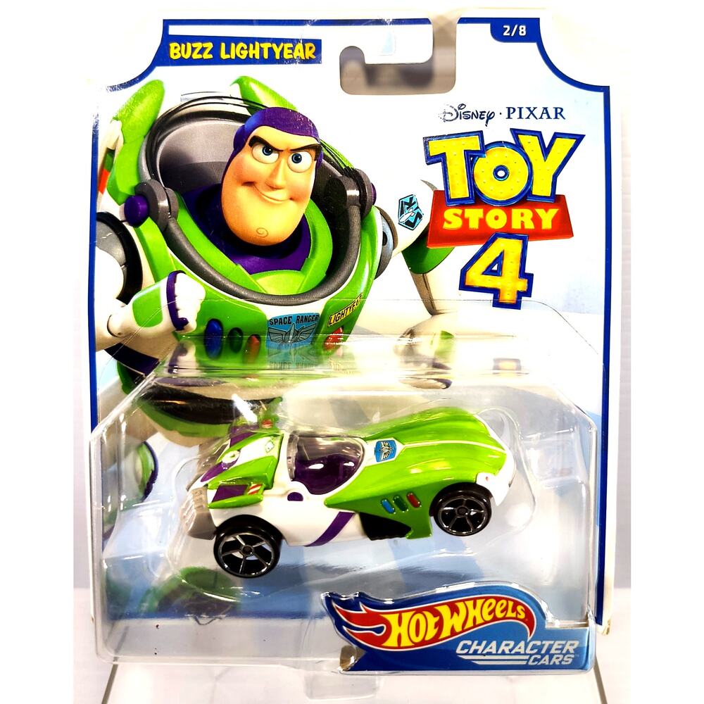 Hot Wheels Character Cars Pixar Toy Story 4 BUZZ LIGHTYEAR, New, See Pics/Descr.
